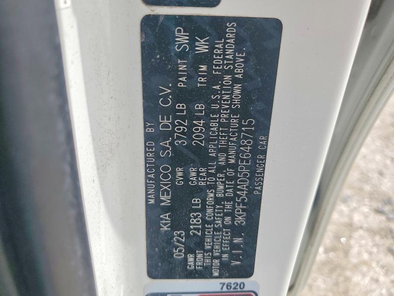 Продажа на аукционе авто 2023 Kia Forte, vin: 3KPF54AD5PE648715, номер лота: 57727166