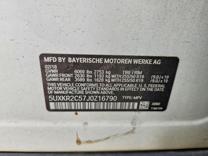 Продажа на аукционе авто 2018 Bmw X5, vin: 5UXKR2C57J0Z16790, номер лота: 56851106