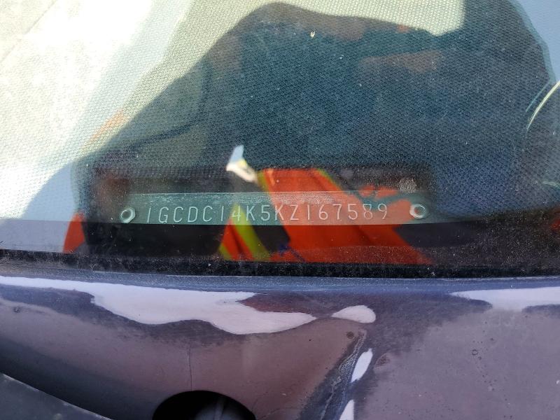 58422336 :رقم المزاد ، 1GCDC14K5KZ167589 vin ، 1989 Chevrolet Gmt-400 مزاد بيع