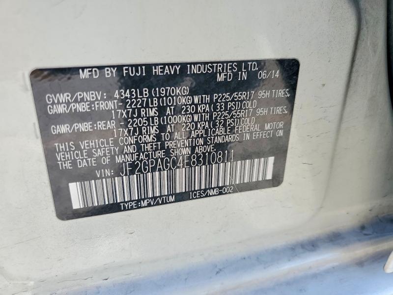 Продажа на аукционе авто 2014 Subaru Xv Crosstrek, vin: JF2GPAGC4E8310811, номер лота: 55466976