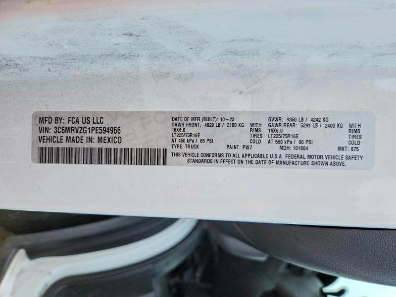 Aukcja sprzedaży 2023 Ram Promaster 3500, vin: 3C6MRVZG1PE594966, numer aukcji: 61770366