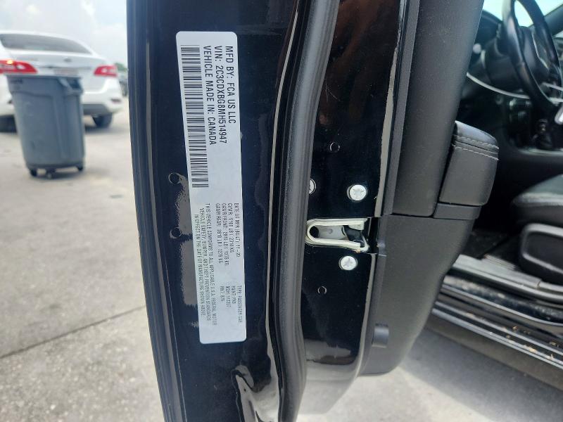 Aukcja sprzedaży 2021 Dodge Charger, vin: 2C3CDXBG8MH514947, numer aukcji: 58485856
