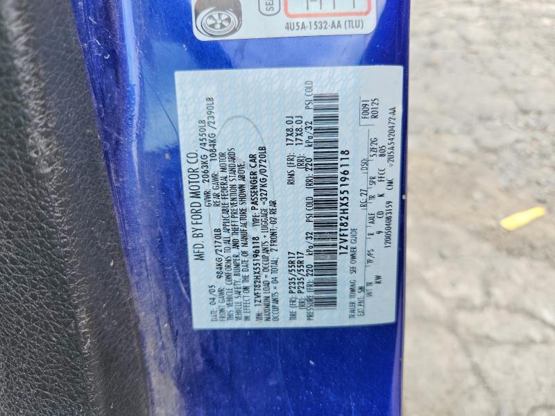 Продаж на аукціоні авто 2005 Ford Mustang, vin: 1ZVFT82HX55196118, номер лоту: 56241736