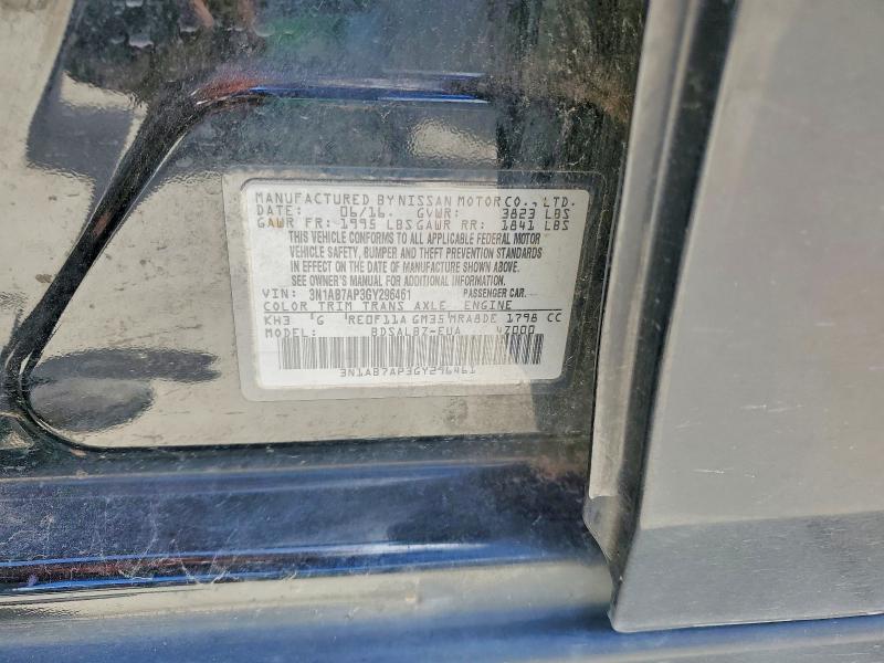 Продажа на аукционе авто 2016 Nissan Sentra, vin: 3N1AB7AP3GY296461, номер лота: 56798986