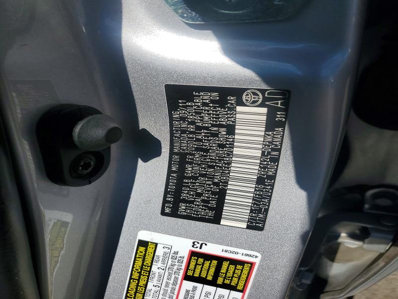 55736916 :رقم المزاد ، 2T1BU4EE1BC701146 vin ، 2011 Toyota Corolla مزاد بيع