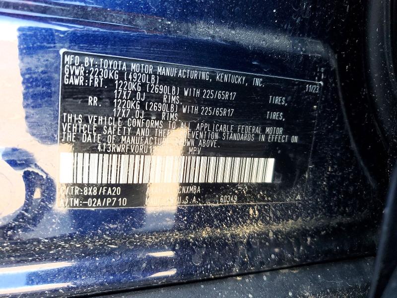 55627626 :رقم المزاد ، 4T3RWRFV0RU117728 vin ، 2024 Toyota Rav4 Hybrid مزاد بيع