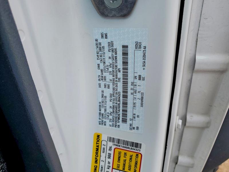 2024 Ford Bronco მანქანა იყიდება აუქციონზე, vin: 1FMDE7AH6RLB04323, აუქციონის ნომერი: 58628126