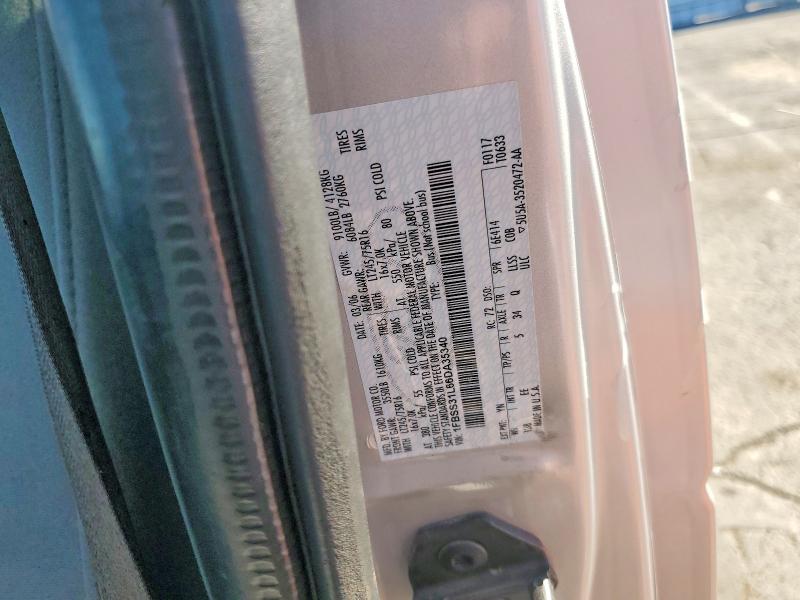 57556386 :رقم المزاد ، 1FBSS31L66DA35340 vin ، 2006 Ford Econoline مزاد بيع