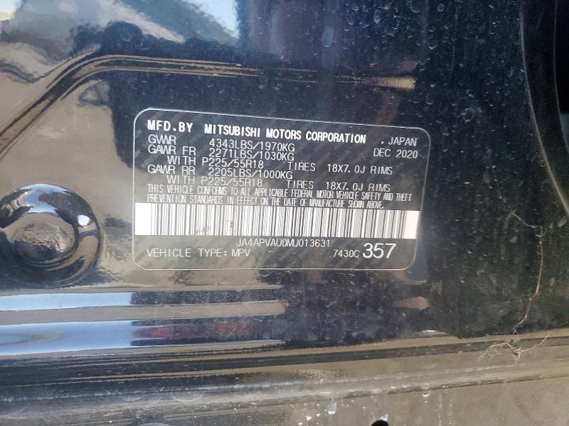 58900506 :رقم المزاد ، JA4APVAU0MU013631 vin ، 2021 Mitsubishi Outlander Sport مزاد بيع