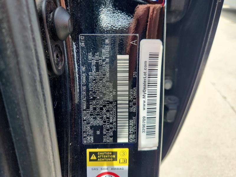 Aukcja sprzedaży 2012 Lexus Rx, vin: 2T2ZK1BA2CC085782, numer aukcji: 56937916