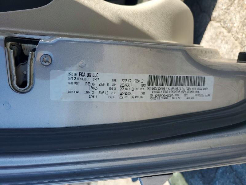 2017 Dodge Grand Caravan მანქანა იყიდება აუქციონზე, vin: 2C4RDGCG1HR685205, აუქციონის ნომერი: 57578966