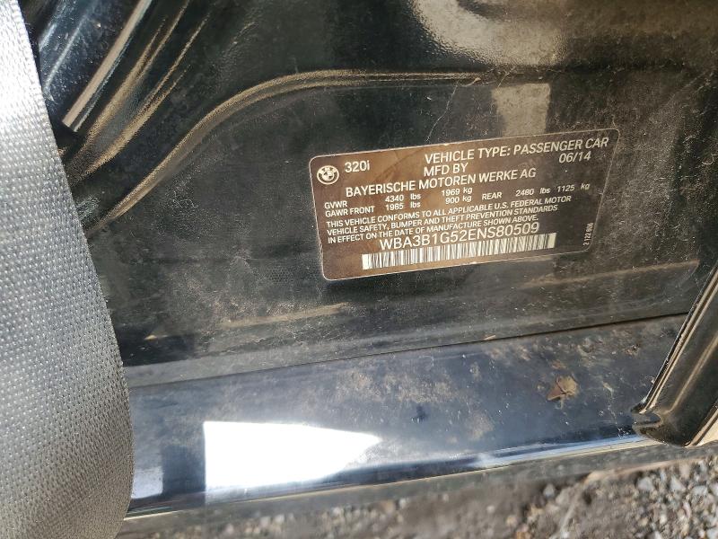 Продажа на аукционе авто 2014 Bmw 320, vin: WBA3B1G52ENS80509, номер лота: 58510096