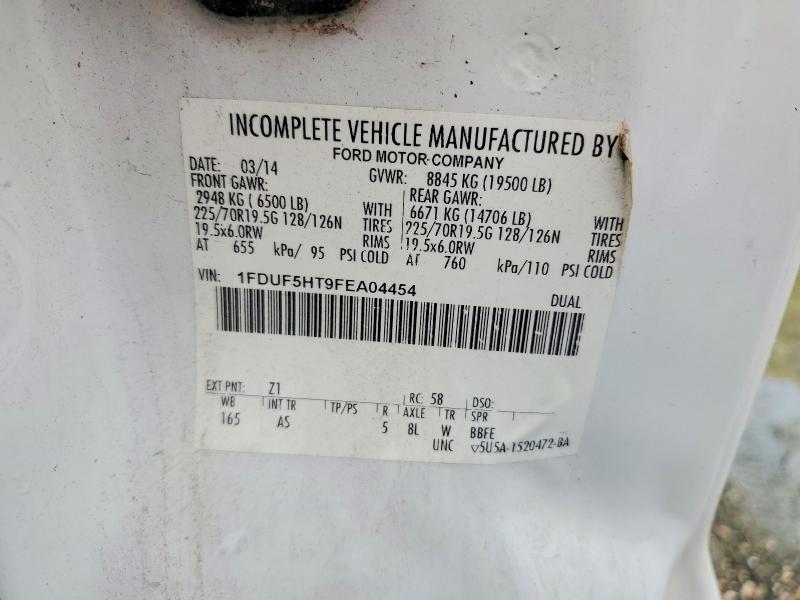 2015 Ford F550 მანქანა იყიდება აუქციონზე, vin: 1FDUF5HT9FEA04454, აუქციონის ნომერი: 56037906