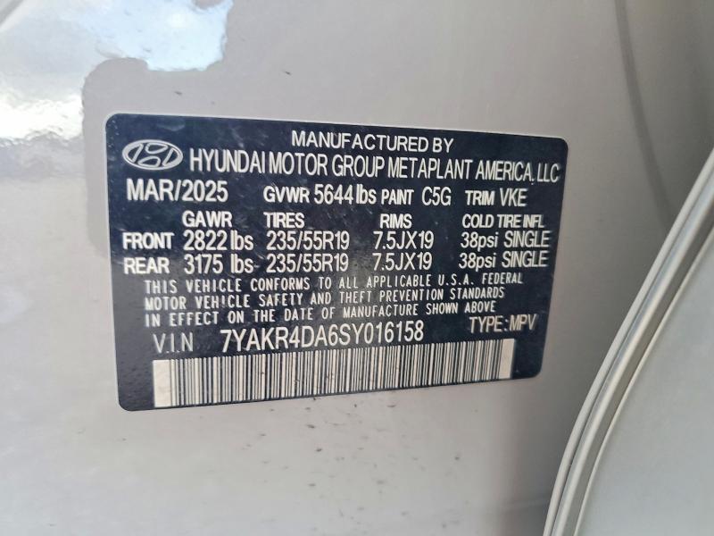 Продажа на аукционе авто 2025 Hyundai Ioniq 5, vin: 7YAKR4DA6SY016158, номер лота: 56680016