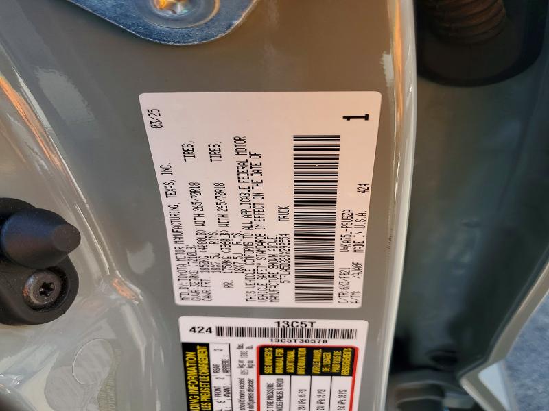 57248006 :رقم المزاد ، 5TFLA5DB2SX292554 vin ، 2025 Toyota Tundra مزاد بيع
