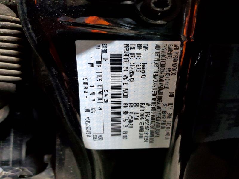 2014 Ford Focus მანქანა იყიდება აუქციონზე, vin: 1FADP3F26EL217250, აუქციონის ნომერი: 56676126