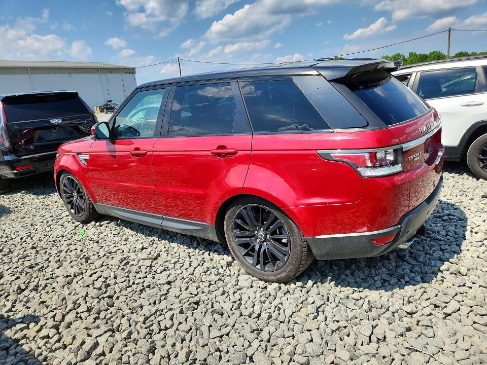 2015 Land Rover Range Rover Sport მანქანა იყიდება აუქციონზე, vin: SALWR2VFXFA507640, აუქციონის ნომერი: 58832476