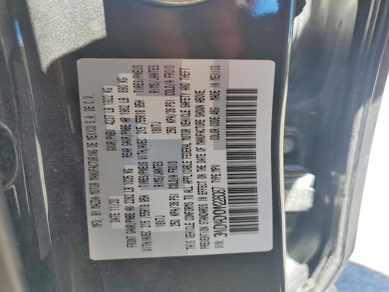 2021 Mazda Cx-30 მანქანა იყიდება აუქციონზე, vin: 3MVDMADM0MM228087, აუქციონის ნომერი: 57140446