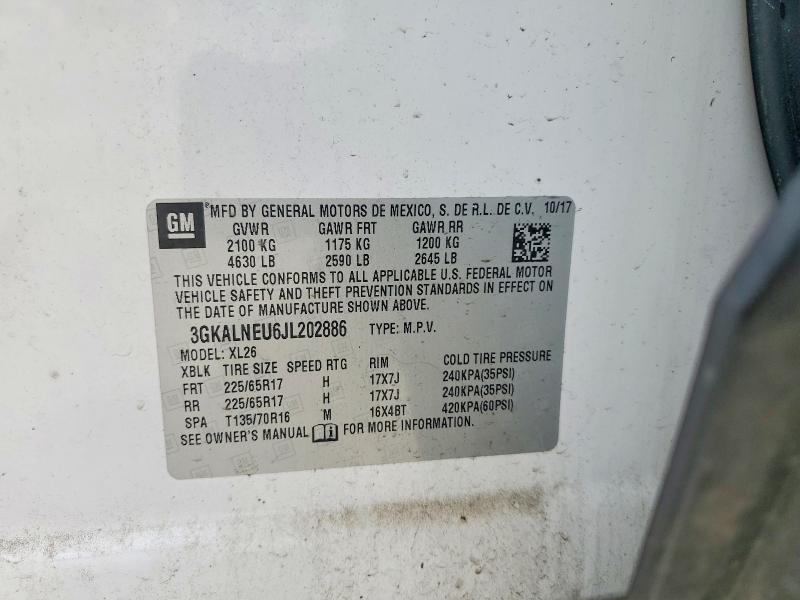2018 Gmc Terrain მანქანა იყიდება აუქციონზე, vin: 3GKALNEU6JL202886, აუქციონის ნომერი: 57953316