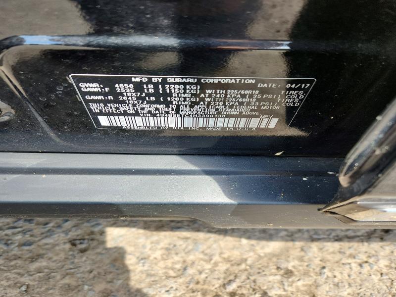 Aukcja sprzedaży 2017 Subaru Outback, vin: 4S4BSETC4H3390130, numer aukcji: 59236266