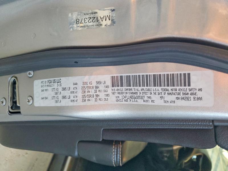 Aukcja sprzedaży 2016 Jeep Cherokee, vin: 1C4PJLAB5GW325327, numer aukcji: 57321766
