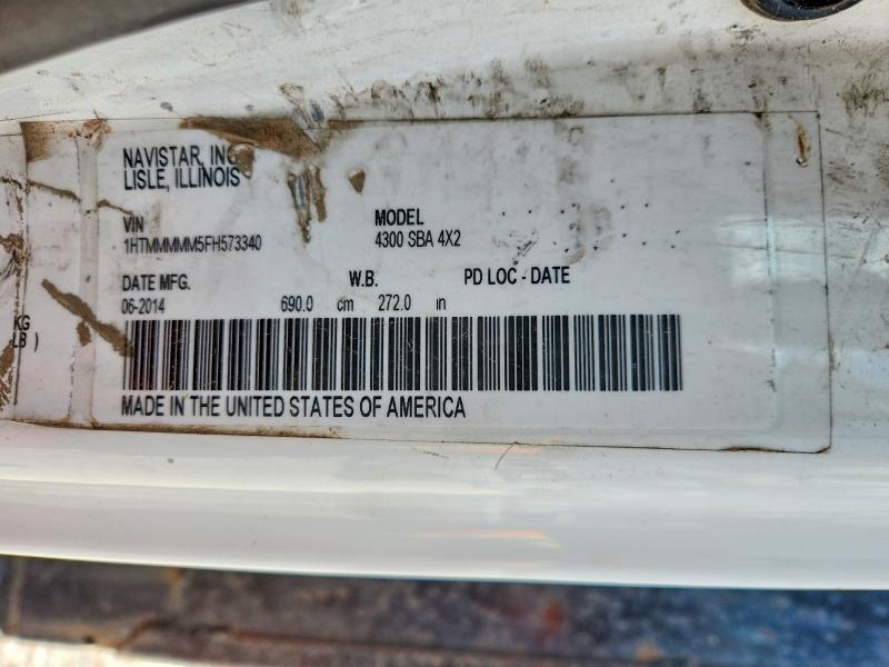 Продажа на аукционе авто 2015 International 4000, vin: 1HTMMMMM5FH573340, номер лота: 56543336