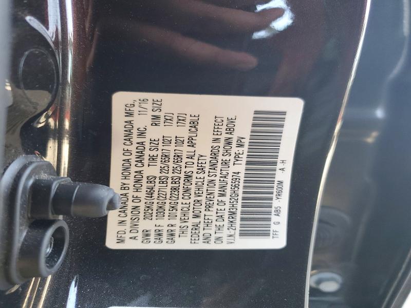 Aukcja sprzedaży 2016 Honda Cr-v, vin: 2HKRM3H52GH565974, numer aukcji: 56669846