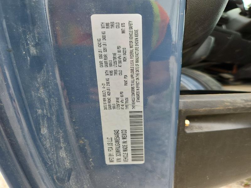 54839836 :رقم المزاد ، 3C6MRVJG4ME544943 vin ، 2021 Ram Promaster 3500 مزاد بيع