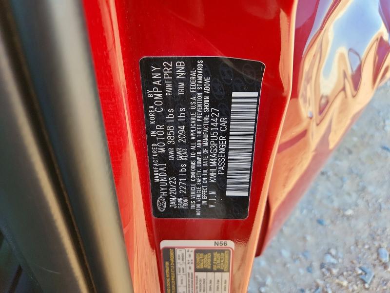 Продаж на аукціоні авто 2023 Hyundai Elantra, vin: KMHLM4AG3PU514427, номер лоту: 57737076
