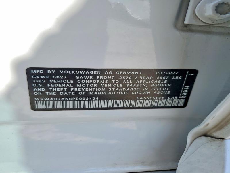Aukcja sprzedaży 2023 Volkswagen Arteon, vin: WVWAR7AN6PE003494, numer aukcji: 56894606