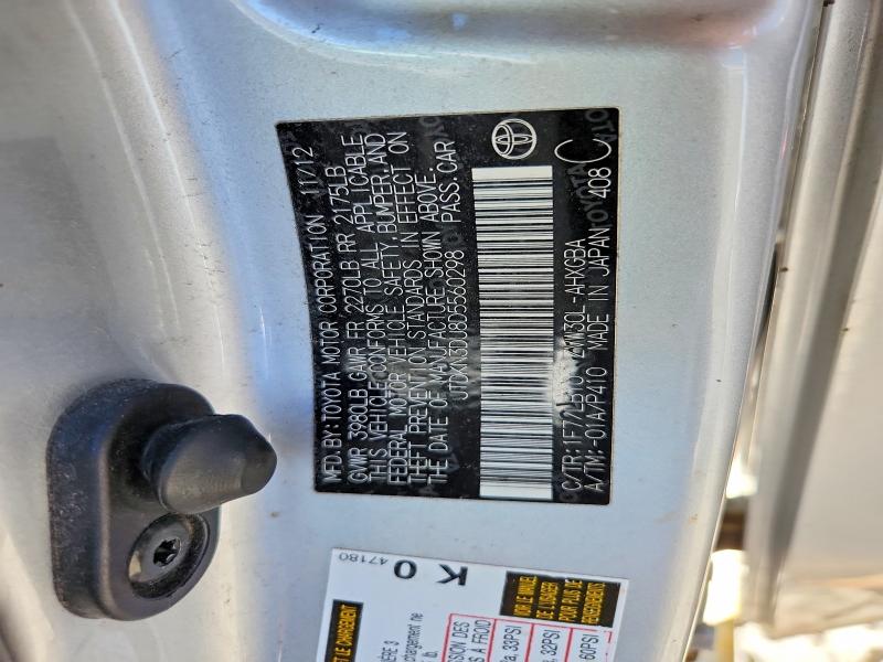 Aukcja sprzedaży 2013 Toyota Prius, vin: JTDKN3DU8D5560298, numer aukcji: 55732586
