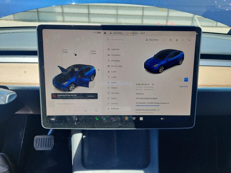 2023 Tesla Model Y მანქანა იყიდება აუქციონზე, vin: 7SAYGAEE0PF836964, აუქციონის ნომერი: 55932906