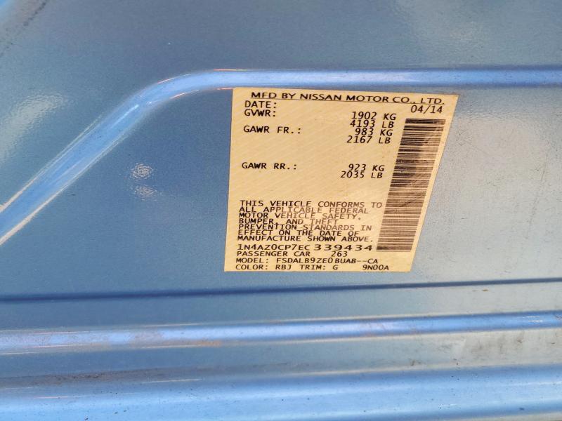 Aukcja sprzedaży 2014 Nissan Leaf, vin: 1N4AZ0CP7EC339434, numer aukcji: 58083236