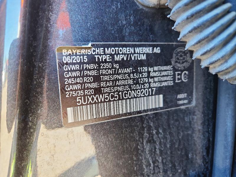 2016 Bmw X4 მანქანა იყიდება აუქციონზე, vin: 5UXXW5C51G0N92017, აუქციონის ნომერი: 58284156