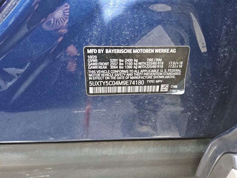 Продажа на аукционе авто 2021 Bmw X3, vin: 5UXTY5C04M9E74180, номер лота: 55388006