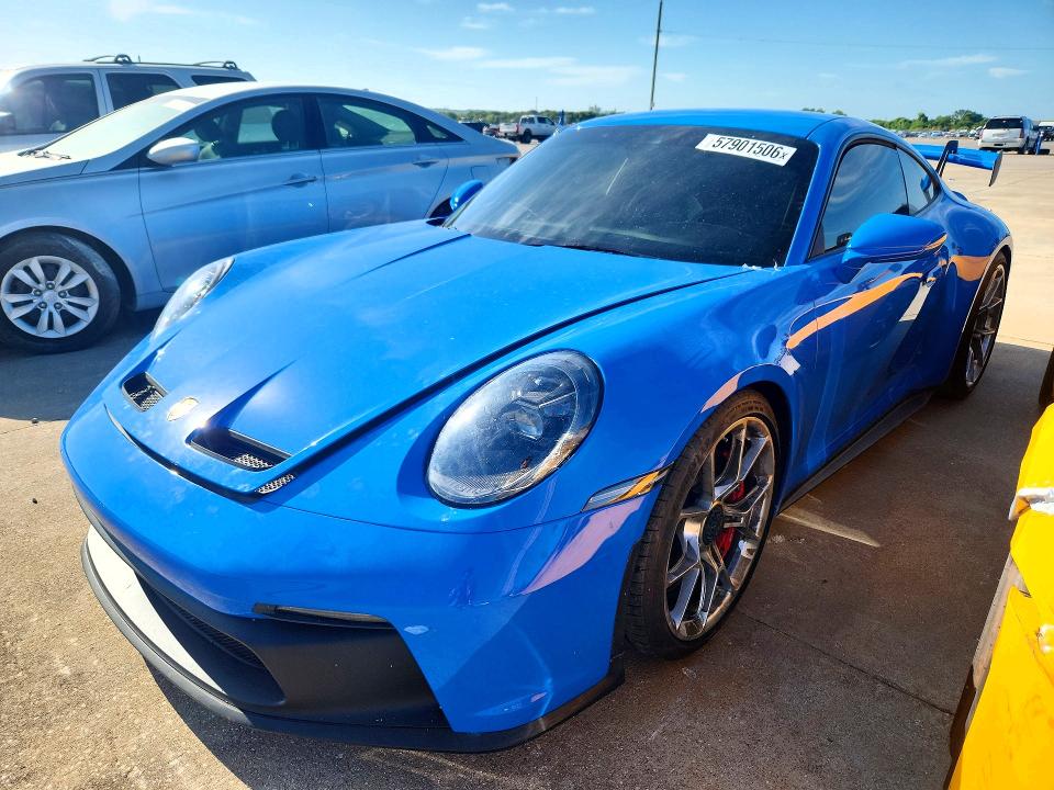 57901506 :رقم المزاد ، WP0AC2A94NS268310 vin ، 2022 Porsche 911 مزاد بيع