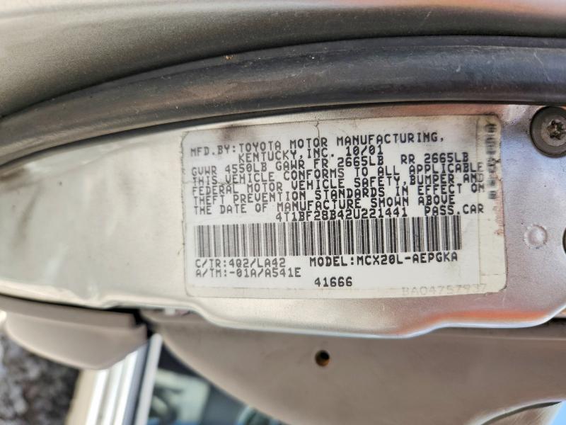 2001 Toyota Avalon მანქანა იყიდება აუქციონზე, vin: 4T1BF28BX1U132679, აუქციონის ნომერი: 59241766