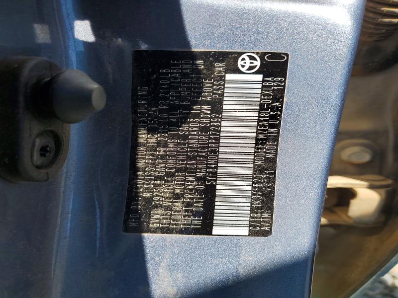 58466176 :رقم المزاد ، 5YFB4MDE3RP172892 vin ، 2024 Toyota Corolla مزاد بيع