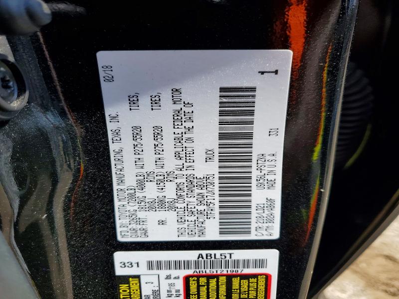 55682796 :رقم المزاد ، 5TFAY5F17JX730751 vin ، 2018 Toyota Tundra مزاد بيع