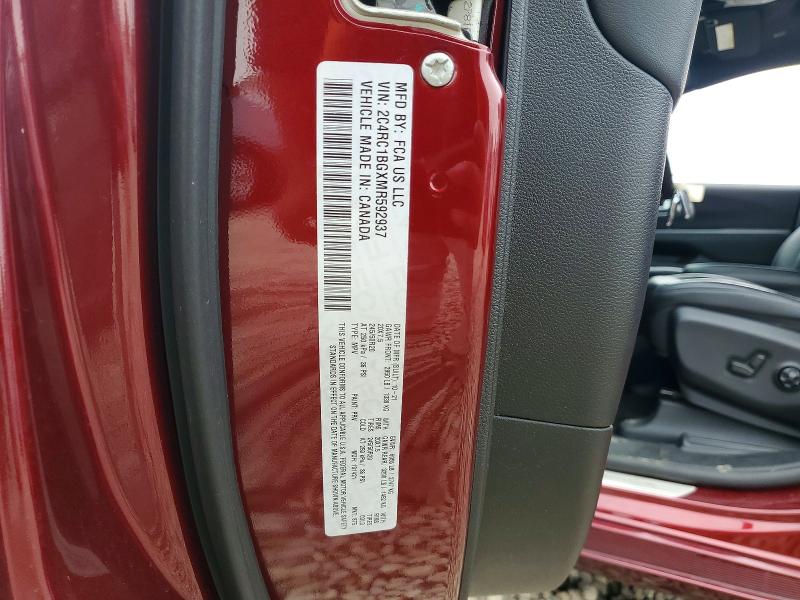 Aukcja sprzedaży 2021 Chrysler Pacifica, vin: 2C4RC1BGXMR592937, numer aukcji: 58648926