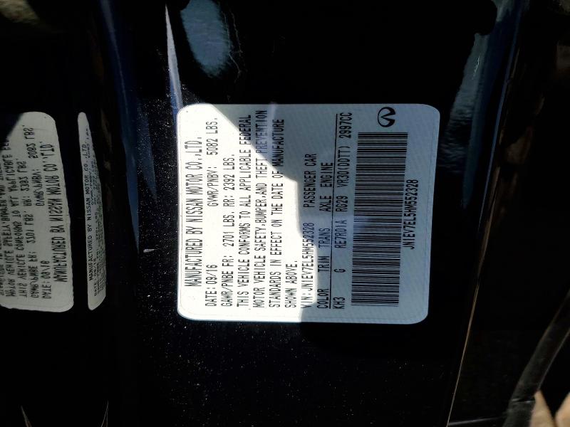 Aukcja sprzedaży 2017 Infiniti Q60, vin: JN1EV7EL5HM552328, numer aukcji: 58076136