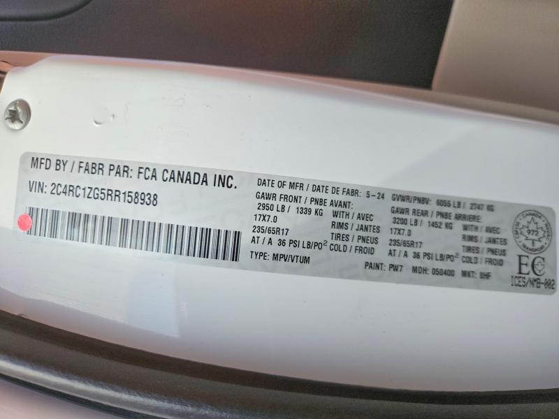 Продаж на аукціоні авто 2024 Chrysler Grand Caravan, vin: 2C4RC1ZG5RR158938, номер лоту: 59094656