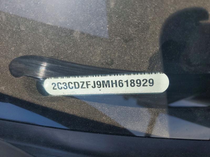 56422386 :رقم المزاد ، 2C3CDZFJ9MH618929 vin ، 2021 Dodge Challenger مزاد بيع
