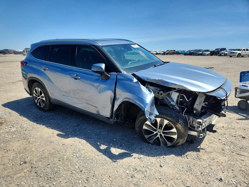 2021 Toyota Highlander მანქანა იყიდება აუქციონზე, vin: 5TDGZRAH7MS074175, აუქციონის ნომერი: 55882376
