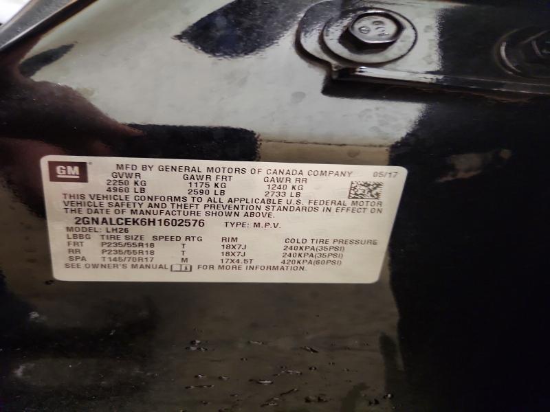 Продажа на аукционе авто 2017 Chevrolet Equinox, vin: 2GNALCEK6H1602576, номер лота: 58940296