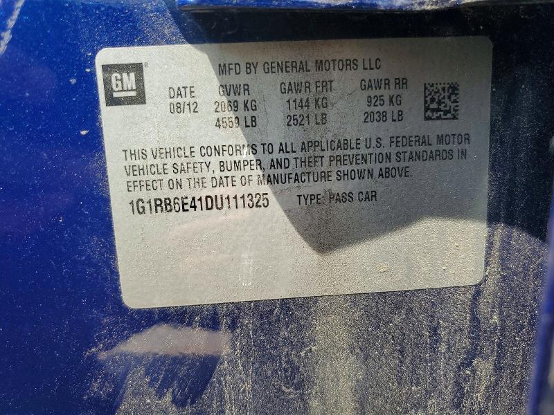 2013 Chevrolet Volt მანქანა იყიდება აუქციონზე, vin: 1G1RB6E41DU111325, აუქციონის ნომერი: 53948366