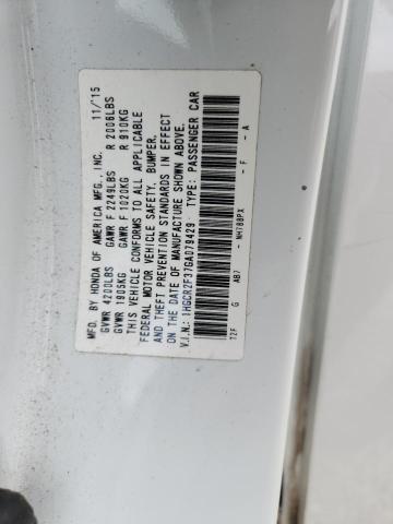 55512486 :رقم المزاد ، 1HGCR2F37GA079429 vin ، 2016 Honda Accord مزاد بيع