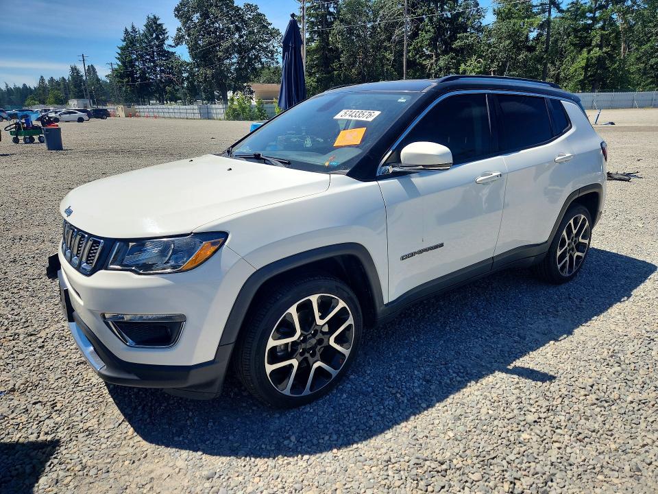 2018 Jeep Compass მანქანა იყიდება აუქციონზე, vin: 3C4NJCCB4JT488973, აუქციონის ნომერი: 57433576
