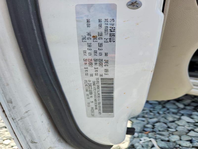 2018 Dodge Grand Caravan მანქანა იყიდება აუქციონზე, vin: 2C4RDGCG7JR208980, აუქციონის ნომერი: 58555996