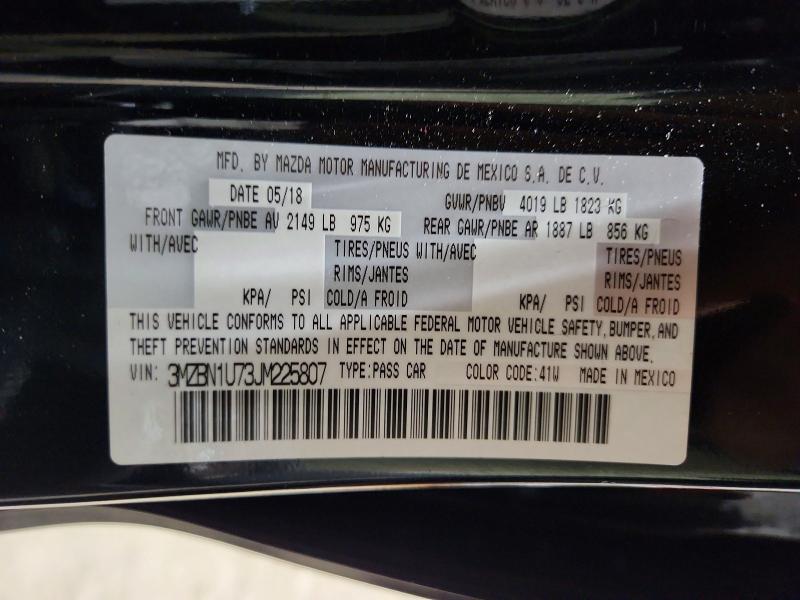 Aukcja sprzedaży 2018 Mazda 3, vin: 3MZBN1U73JM225807, numer aukcji: 56634216
